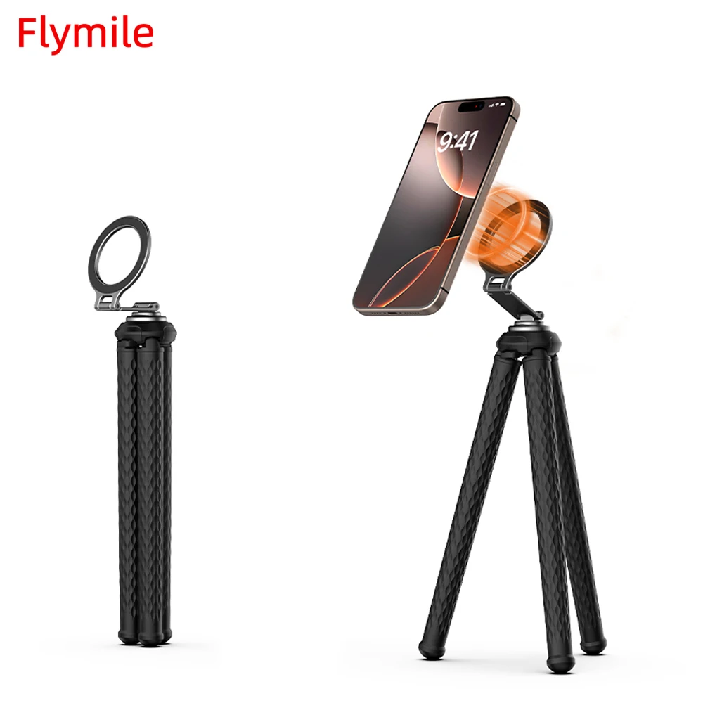 Flymile Magnetic Flexible Octopus Tripod Smartphone Magself Travel Vlog Tripod Adjustable Selfie Holder For IPhone Xiaomi Huawei – AliExpress