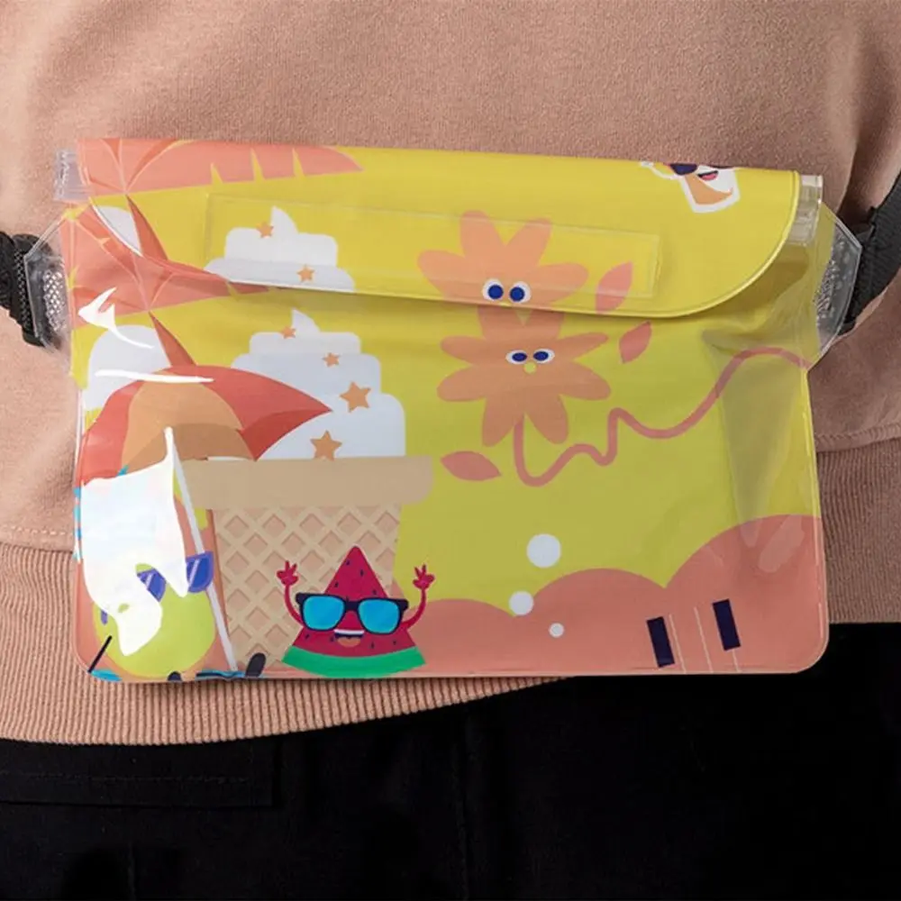 New Large PCV Waterproof Bags Adjustable With Waist Strap Waterproof Waist Bag Swimming Pouch Swimming - AliExpress - Image 2