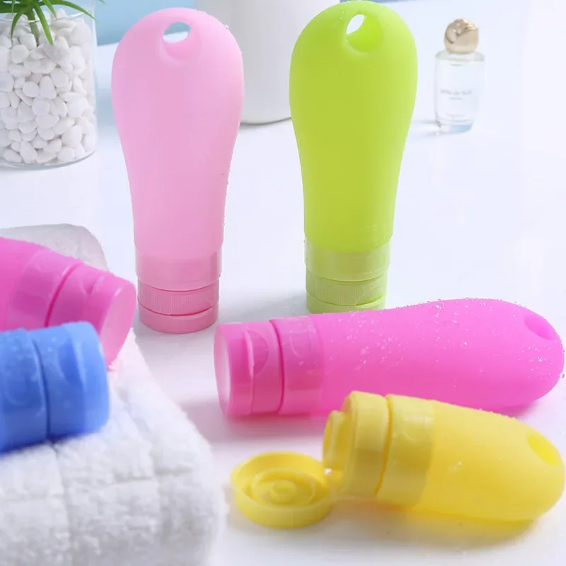 1pcs 38ml 60ml 90ml Empty Silicone Travel Packing Press Having Holes Bottle For Lotion Shampoo Bath Small Sample Containers - AliExpress - Image 3