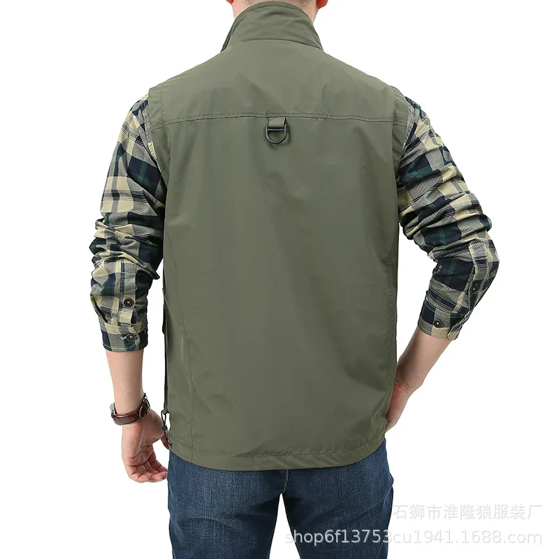 Fishing Vest Breathable Fishing Travel Mesh Vest With Zipper Pockets Summer Work Vest For Outdoor Activities Fishing Men's Vest - AliExpress - Image 5