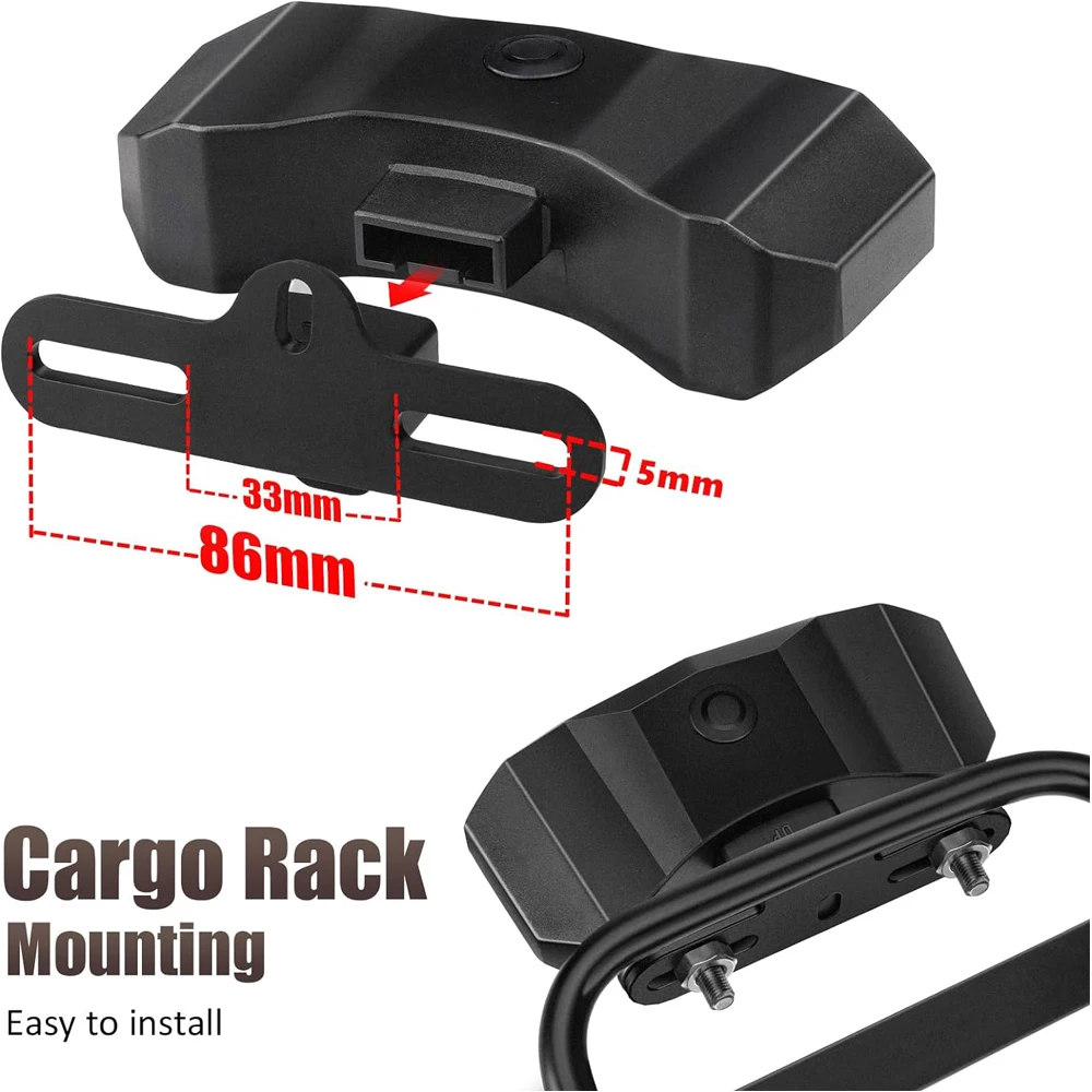 Hollarm Bike Taillight Alarm with Turn Signals Smart Brake Light Anti-theft Waterproof Bicycle Alarm Remote USB Rechargeable - AliExpress - Image 4