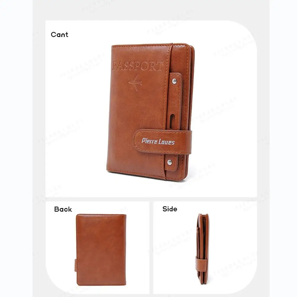 RFID Blocking Passport Wallet PU Anti-theft Travel Passport Protective Case Solid Color Travel Accessories Credit Card Holder - AliExpress - Image 5