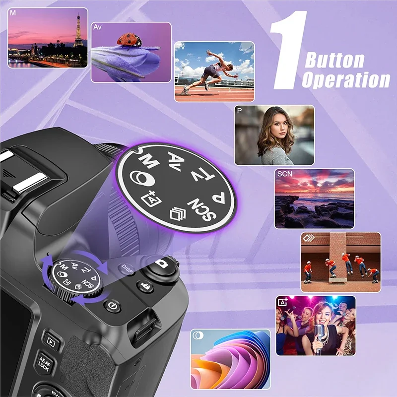 64MP Digital SLR Camera For Photography 10X Optical Zoom Camera Auto Focus 4K HD Video Vlog Camcorder Youtube Webcam DSLR Camera - AliExpress - Image 4