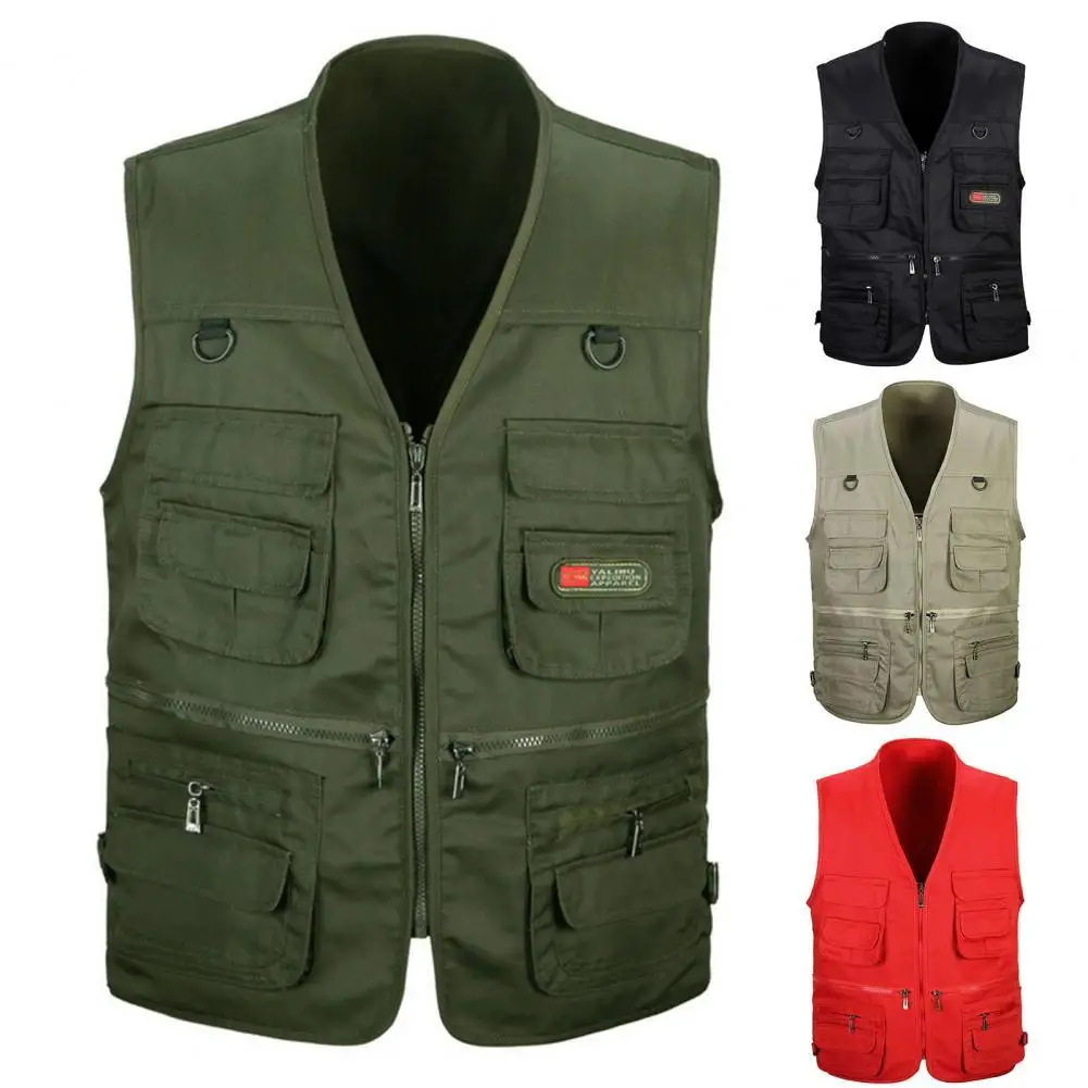 Men Cotton Multi Pocket Vest Summer New Male Casual Thin Sleeveless Jacket With Many Pockets Mens Photographer Baggy Waistcoat – AliExpress