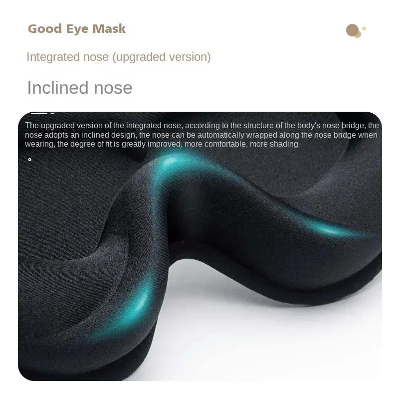 3D Sleep Mask Blindfold Sleeping Aid Eyepatch Eye Cover Sleep Patches Eyeshade Breathable Face Mask Eyemask Health Care for Rest - AliExpress - Image 4