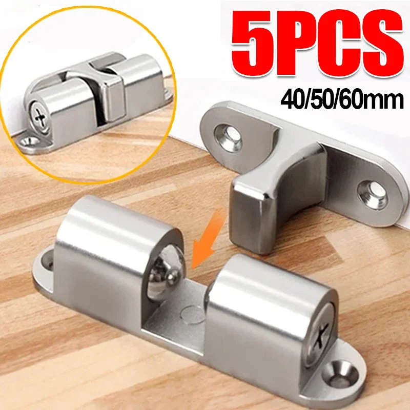 5/1pcs Furniture Door Ball Latch Brass Double Roller Spring Ball Catch Latches Cabinet Closet Door Adjustable Tension Latch – AliExpress