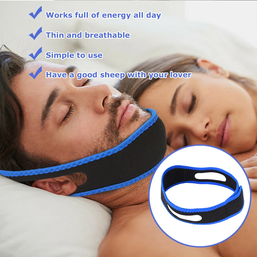 1pcs/Lot Anti-Snoring Chin Strap Helps Close Mouth Reduce Snoring Breath Through Nose Better Sleep No Snore Stop Snore Tool - AliExpress - Image 6