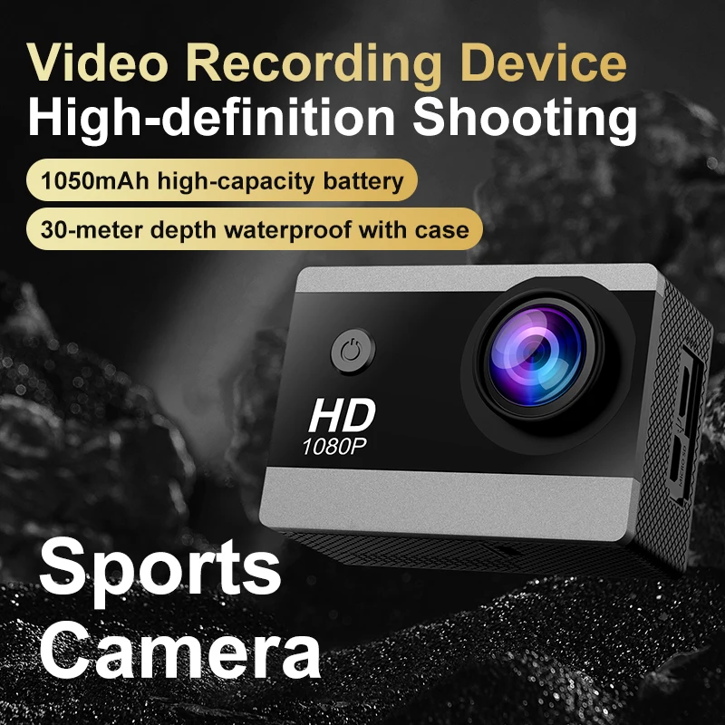 Action Camera 1080P/30FPS 2.0 In IPS Screen 170° Underwater Waterproof Helmet Video Recording Sports Cameras Outdoor Digital Cam - AliExpress 44 - Image 2