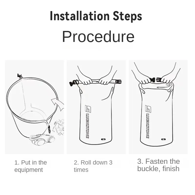 8/15/25/35/75L Waterproof Dry Bag Sack Ultralight Drifting Swimming Clothes Storage Bag Rafting Kayaking Sport Bag - AliExpress - Image 3