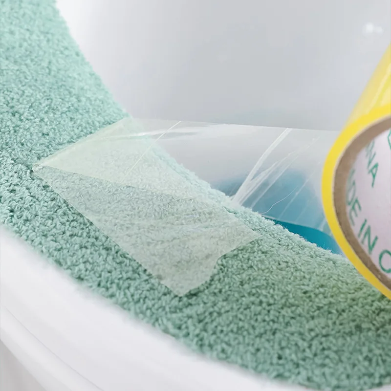 Toilet Seat Cover Adhesive Reusable Washable Soft Bathroom Toilet Protection Winter Universal Toilettes Accessoires Tapa Wc - AliExpress - Image 2