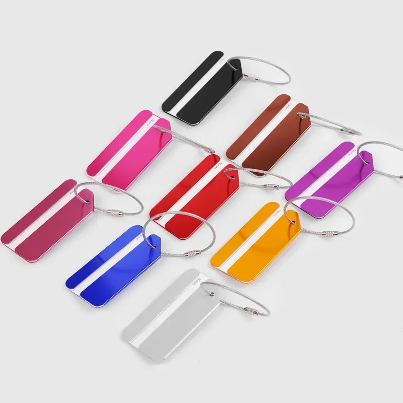 Travel Luggage Tag Creative Casual Aluminium Alloy Suitcase Id Address Holder Baggage Boarding Luggage Tags Portable Label - AliExpress - Image 3