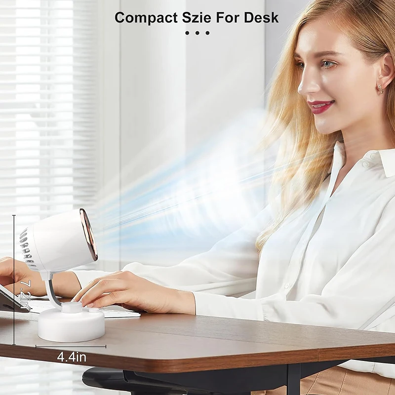 4000mAh Portable Ultra-quiet Desktop Small Fan 4 Speed Adjustable Is Very Suitable For Home Bedroom Office Dormitory Travel - AliExpress - Image 2