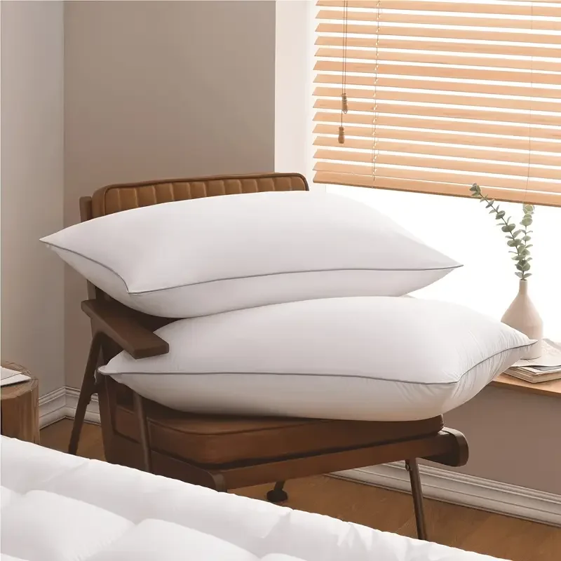 Bed Pillows Set of 2, Cooling and Supportive Full Pillow 2 Pack for Side and Back Sleepers,Hotel Collection Sleeping Pillows - AliExpress - Image 4
