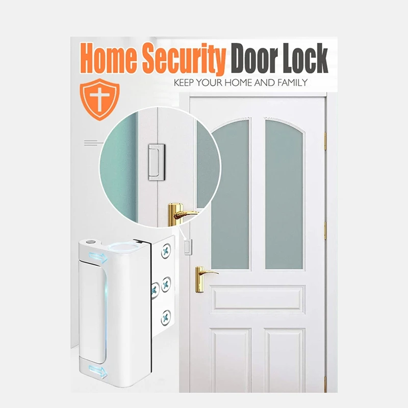 Home Security Door Lock Home Reinforcement Door Lock Device Lock Childproof Door Reinforcement Lock A - AliExpress - Image 3