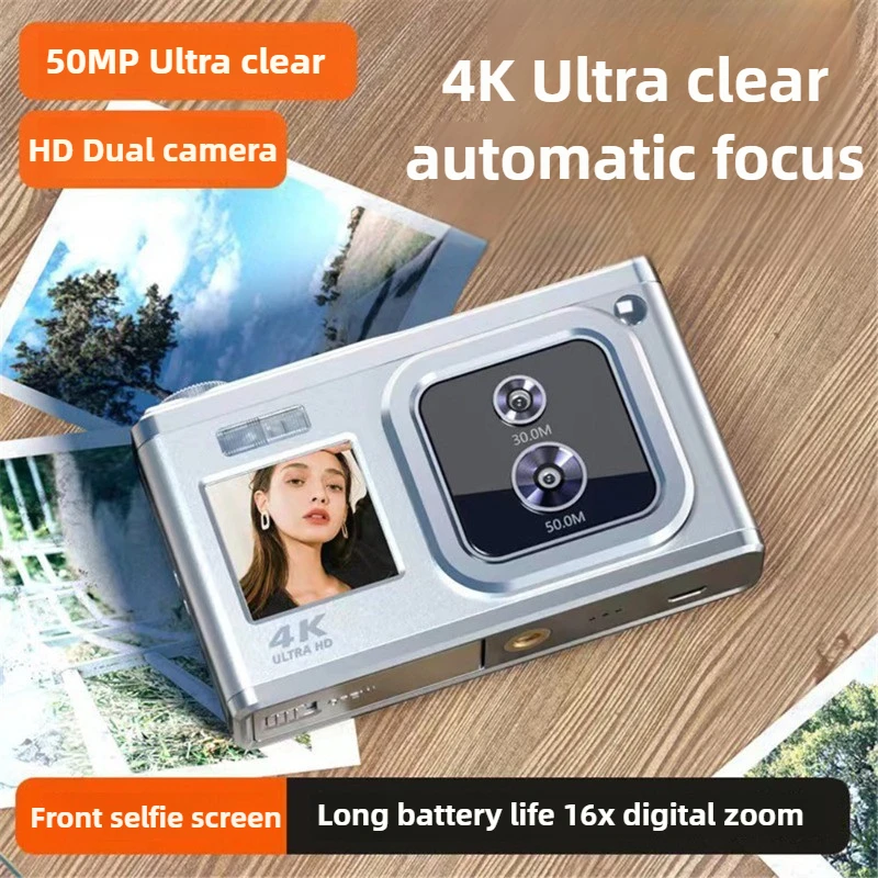 C22 Optical 16x zoom digital mirrorless camera 50MP dual lens, 4K high-definition intelligent beauty camera live Vlog - AliExpress - Image 4