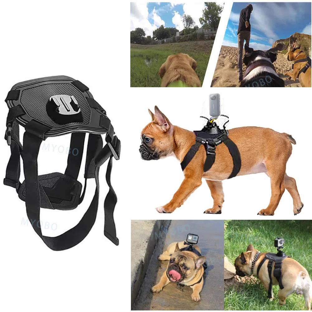 Dog Camera Harness Mount for Gopro Hero 12 11 10 9 DJI OSMO Insta360 Accessories, for Small Medium Large Dogs for Chest and Back - AliExpress - Image 4