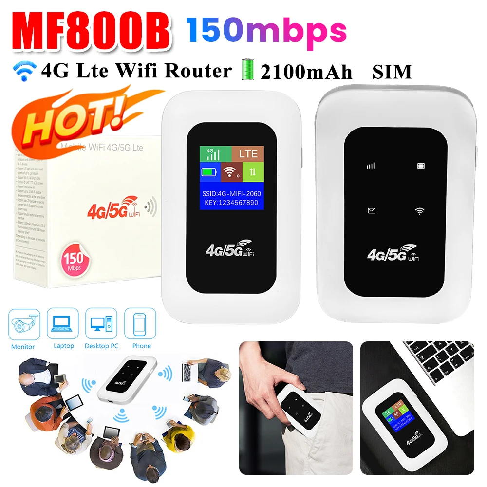 4G LTE Mobile WiFi Router with SIM Card Slot 150Mbps Wifi Repeater Mini Outdoor Hotspot Portable WiFi Router for Home Camping – AliExpress
