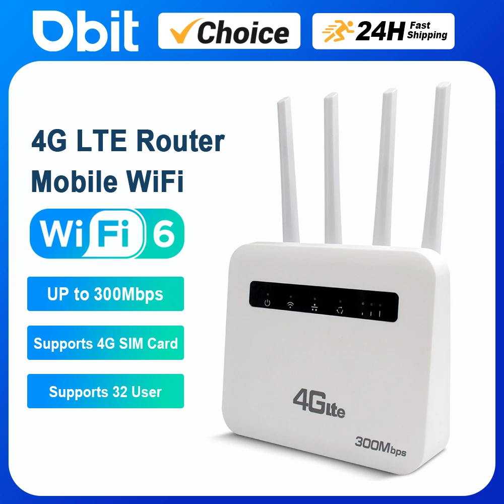 WiFi 6 LTE WiFi Router With 4G SIM Card Slot WiFi Modem 300Mbps Four Antenna Booster Power Signal Mobile WiFi Router for Europe – AliExpress