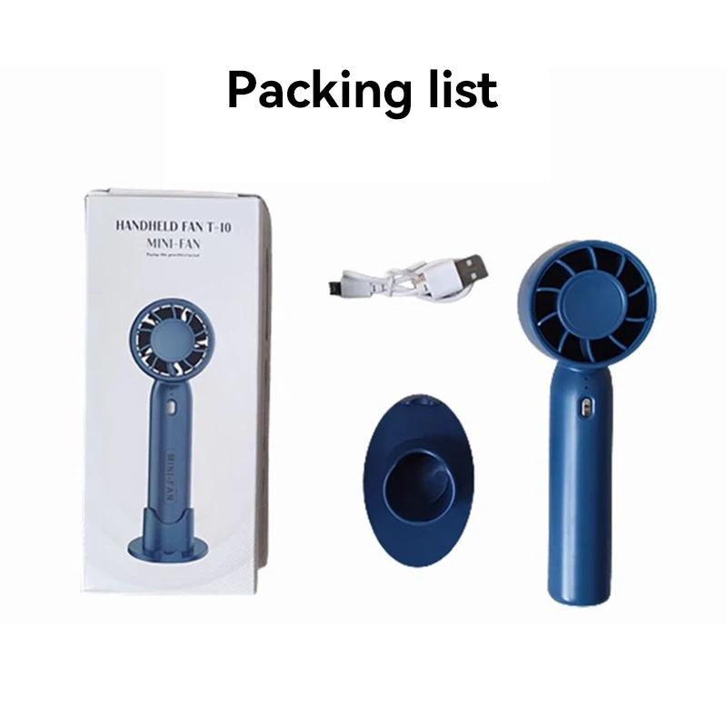 Mini Electric Fan Portable Turbo Fan Three-speed Wind Speed Handheld Desktop Dual-Purpose Air Conditioner For Camping - AliExpress - Image 3