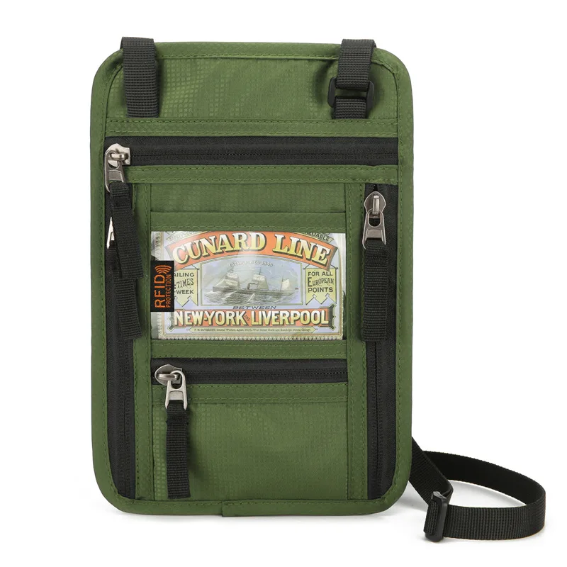 Oxford Passport Bag with RFID Blocking Neck Card Pouch Multifunction ID Wallet Waterproof Card Holder Lightweight - AliExpress 1524 - Image 2