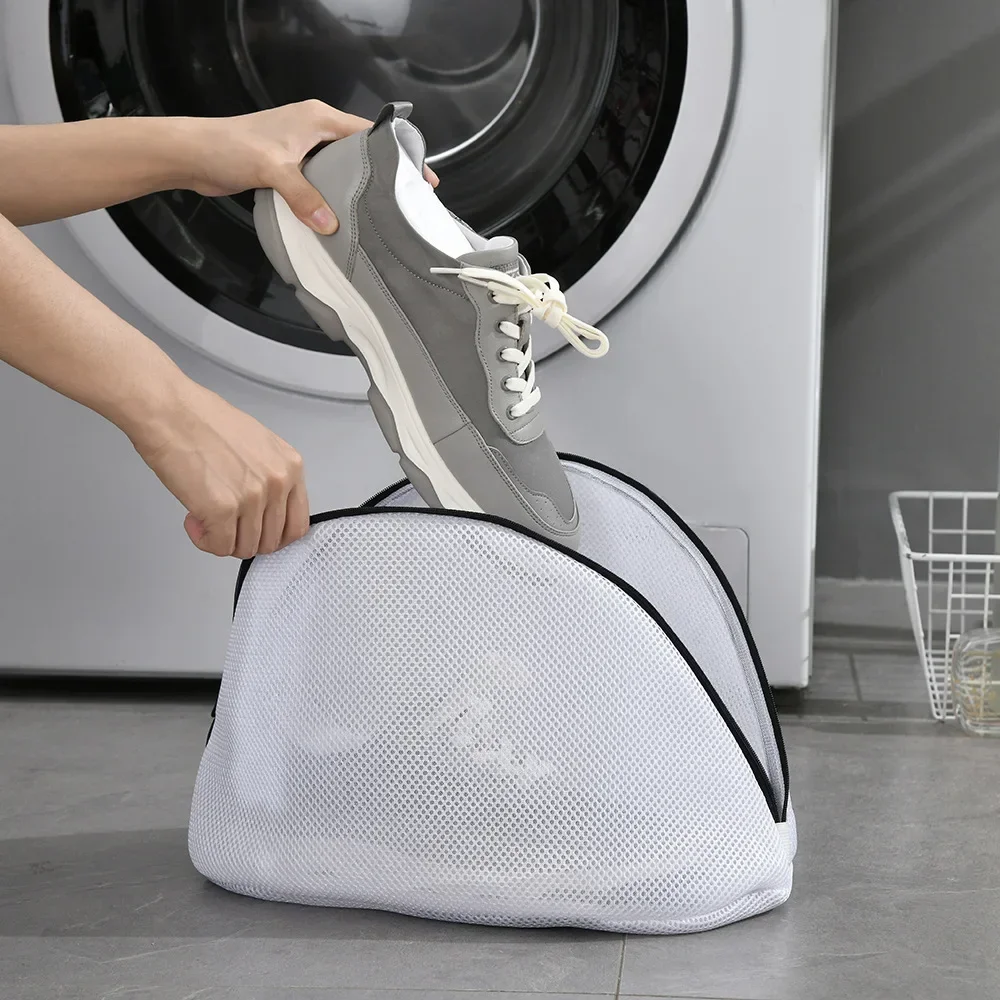 Fine Net Laundry Bag Clothing Care Washing Machines Dirty Laundry Basket Travel Shoes Mesh Bags Woman Bra Clothes Organizer - AliExpress - Image 6