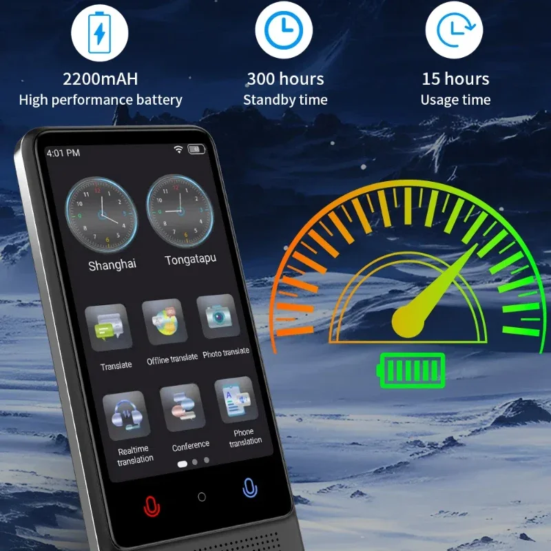 M12 AI intelligent voice translator offline Polish Ukrainian Turkish Czech Russian translator online 137 language translators - AliExpress - Image 5