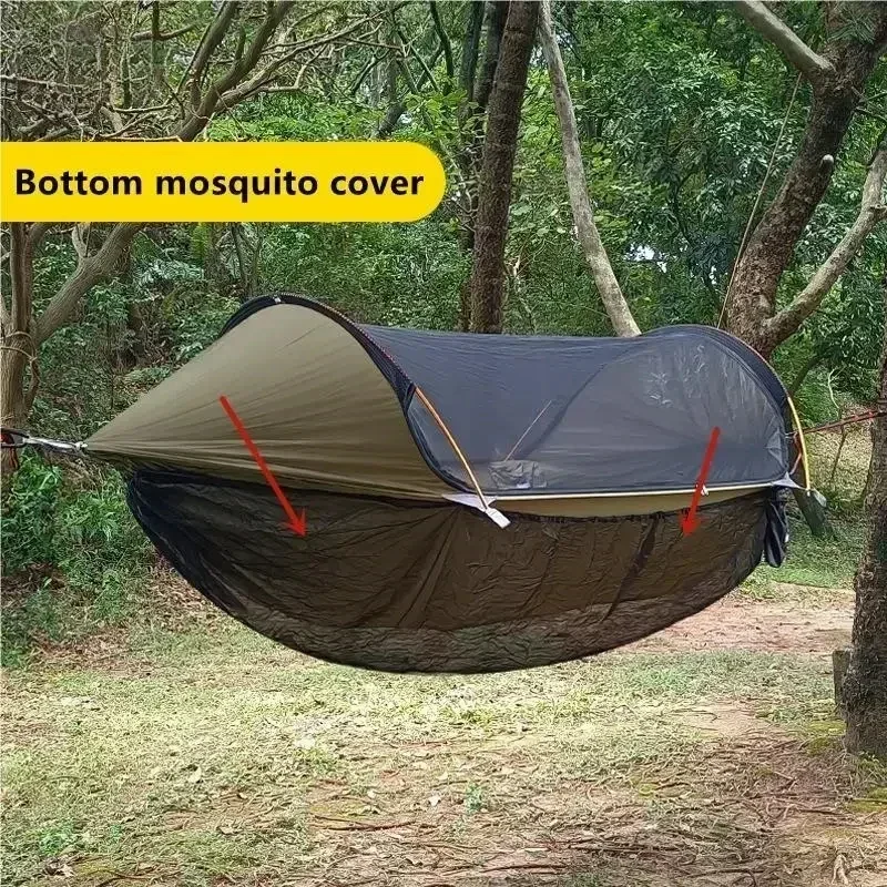 Traveler Hammock Bottom Mosquito Cover Outdoor Hammock Detachable Mosquito Net Camping Hammock Quick Opening Mosquito Net - AliExpress - Image 6