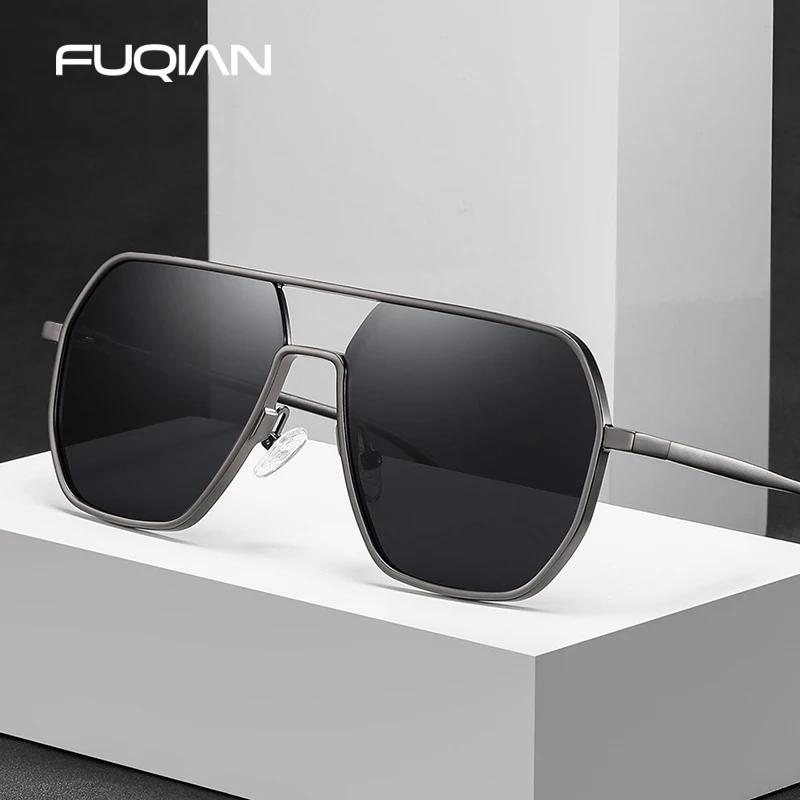 Luxury Metal Photochromic Sunglasses Men Women Fashion Polarized Sun Glasses Stylish Chameleon Anti-glare Driving Shades UV400 - AliExpress - Image 2
