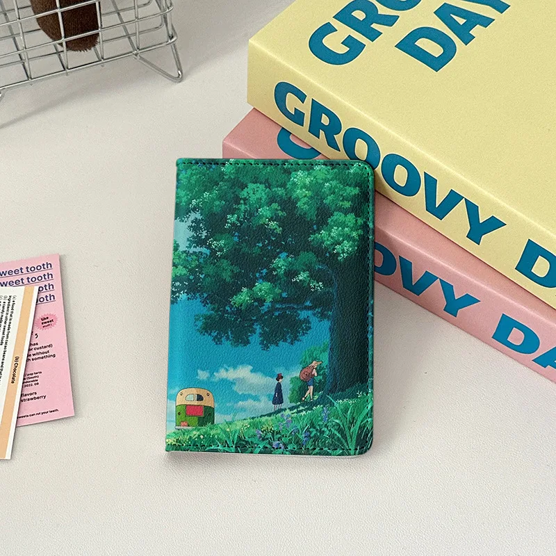 Japanese Anime Passport Cover Aestheticism Film Stills Passport Wallet Women Travel Essentials Bank Card Ticket Passport Holder - AliExpress 1524 - Image 6