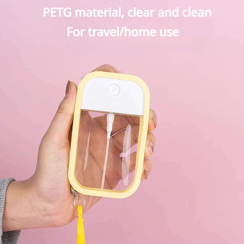 50ml Spray Small Sanitizing Spray Scented Vegan Hand Sanitizer with Keychain Perfume Alcohol Water Spray Bottle Travel Dispenser - AliExpress - Image 2