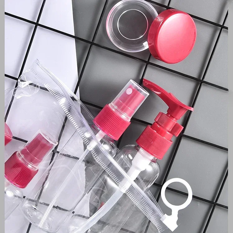 7PCS Travel Bottle Bag Wash Set Makeup Shampoo Body Wash Portable Skin Care Product Hand Cream Refillable Spray Lotion Bottle - AliExpress - Image 5