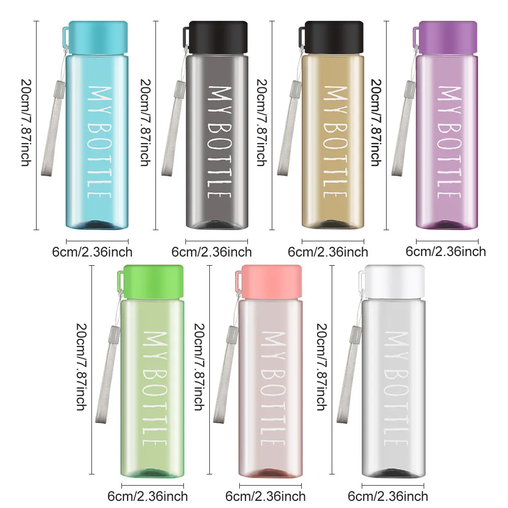 500ml Men Women Outdoor Plastic Portable Drinking Bottle Sports Water Cup Water Bottle Coffee Juice Cup - AliExpress - Image 6