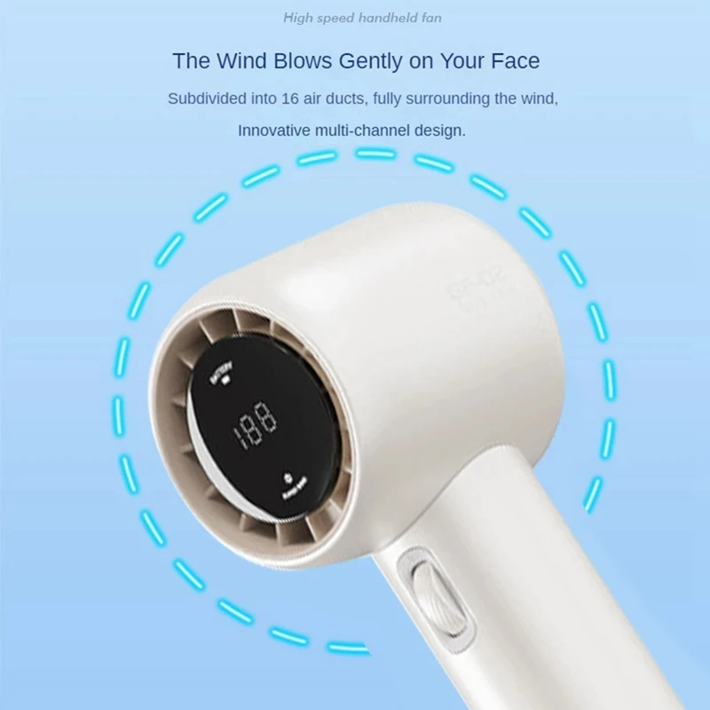 Xiaomi Mijia 200 Wind Speeds Adjustable High-speed Portable Handheld Turbofan USB Rechargeable Mini Fan Ultra-long Battery Life - AliExpress - Image 4