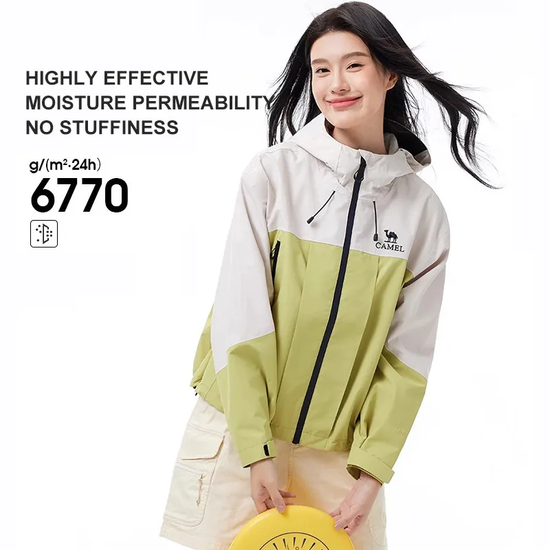 GOLDEN CAMEL Outdoor Hiking Jackets Rainproof Windproof Waterproof Single Jacket for Women Sunscreen Mountaineering Clothing - AliExpress - Image 2