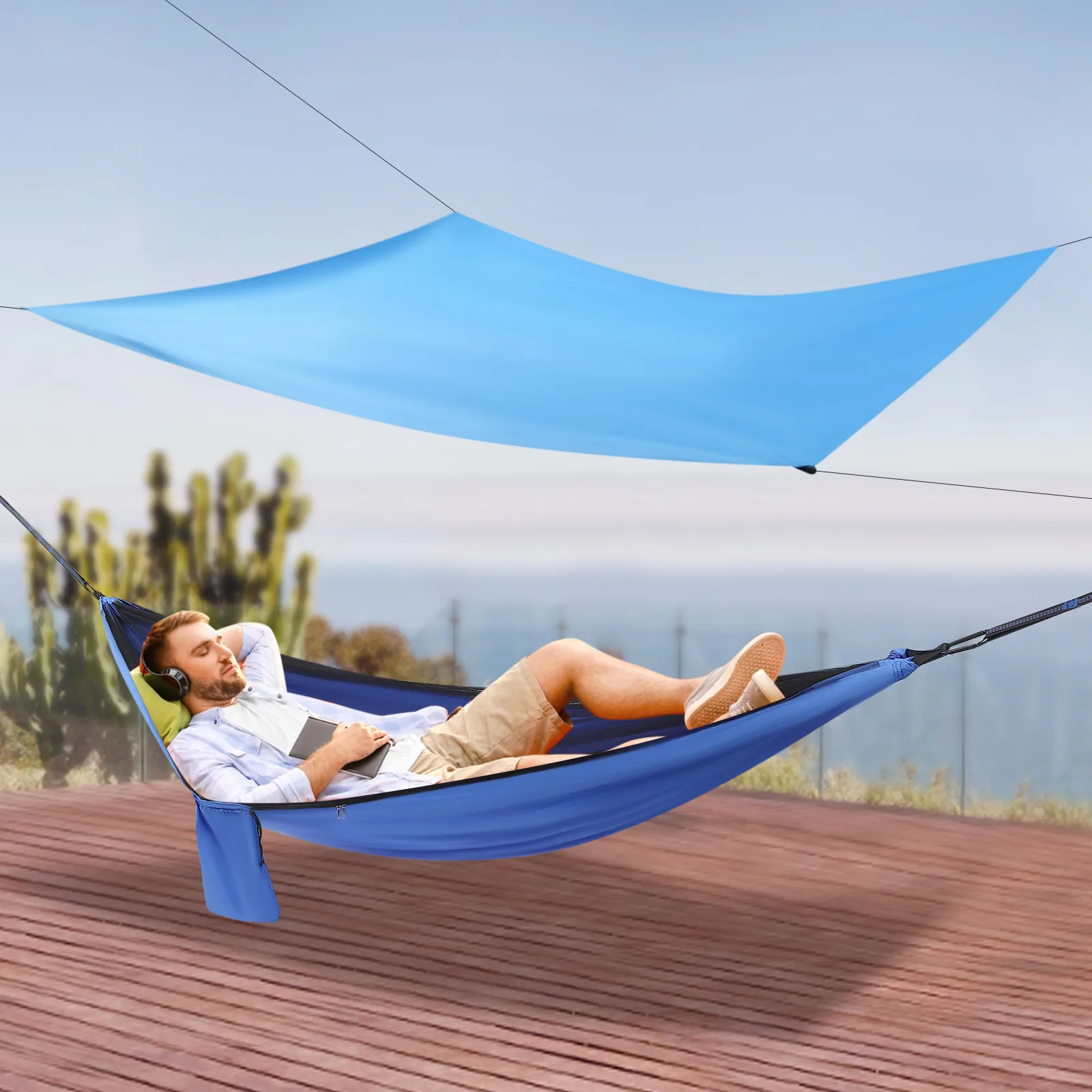 Hammocks with Mosquito Net Tent and Rain Fly Tarp Camping Hammock for Backpacking and Travel Modern - AliExpress - Image 3