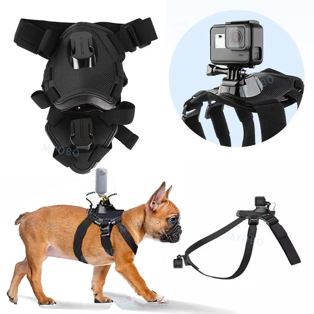 Dog Camera Harness Mount for Gopro Hero 12 11 10 9 DJI OSMO Insta360 Accessories, for Small Medium Large Dogs for Chest and Back - AliExpress - Image 2