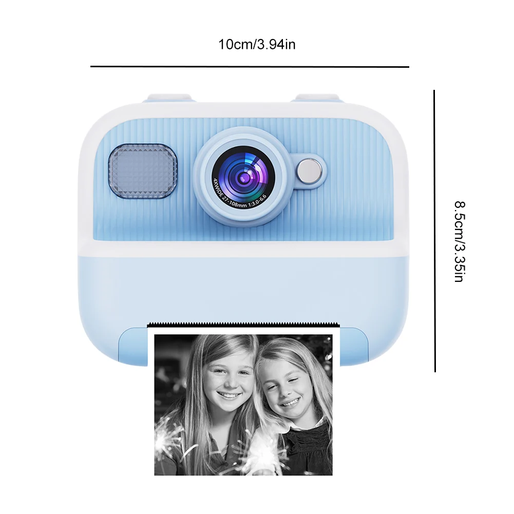 Kids Mini Instant Print Camera 2.4 Screen Digital Photo Camera Toy HD 1080P Video Thermal Print Camera with 3 Rolls Print Paper - AliExpress - Image 6