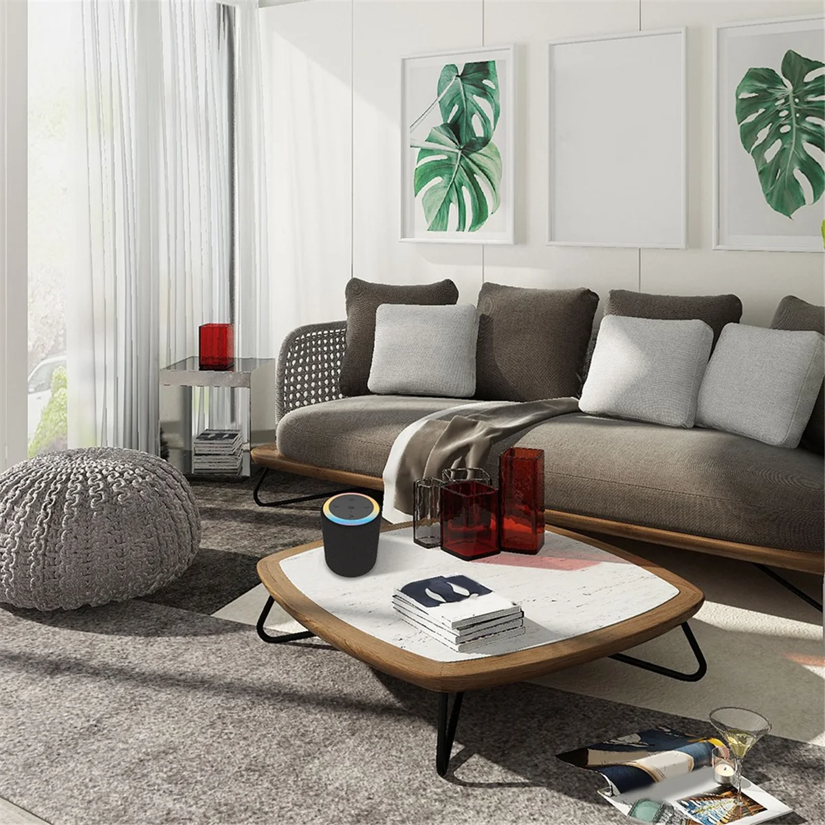 Portable Bluetooth Mini Speaker Outdoor Waterproof Cylinder Support TF FM-Sunrise - AliExpress - Image 5