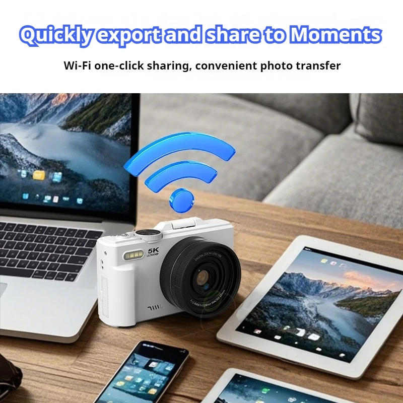 WD08 Optical 18X zoom digital mirrorless camera with 75 megapixel 5K high-definition intelligent beauty camera - AliExpress - Image 6