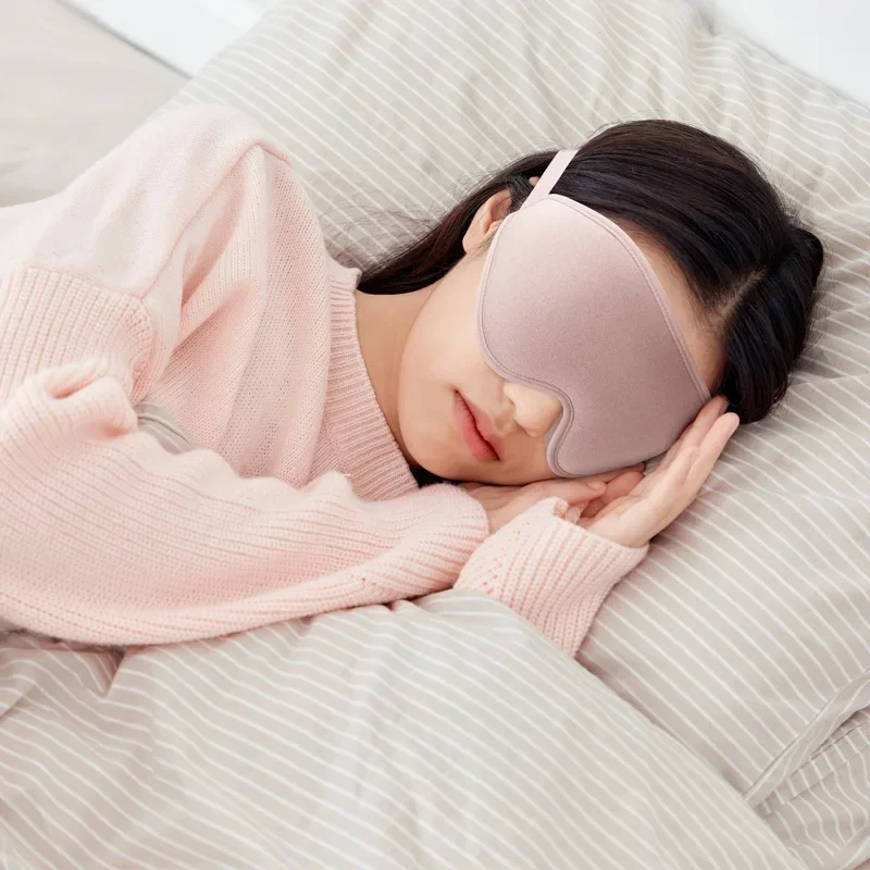 3D Sleep Mask Blindfold Sleeping Aid Eyepatch Eye Cover Sleep Patches Eyeshade Breathable Face Mask Eyemask Health Care for Rest - AliExpress - Image 2