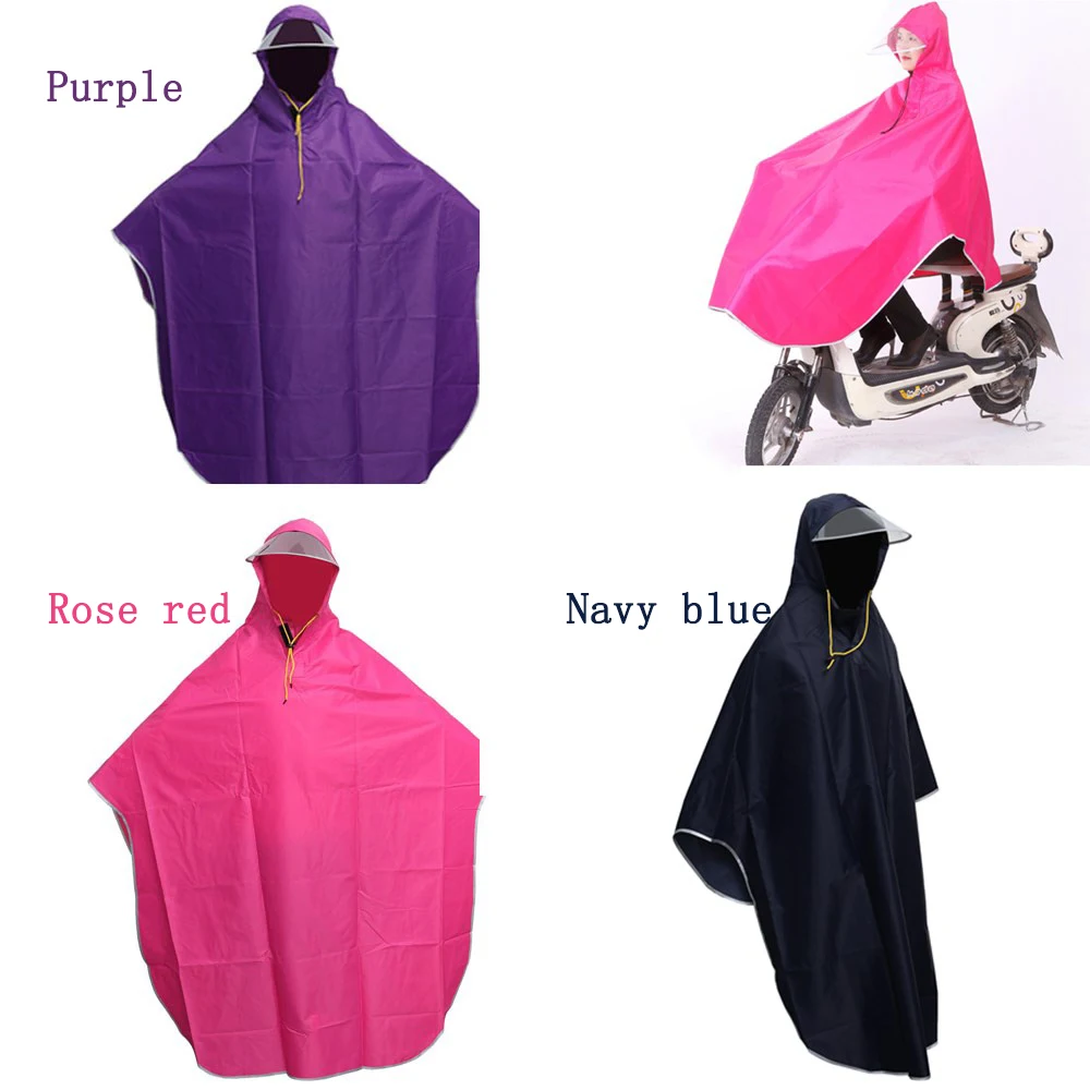 High quality Mens Womens Cycling Bicycle Bike Raincoat Rain Cape Poncho Hooded Windproof Rain Coat Mobility Scooter Cover - AliExpress - Image 6
