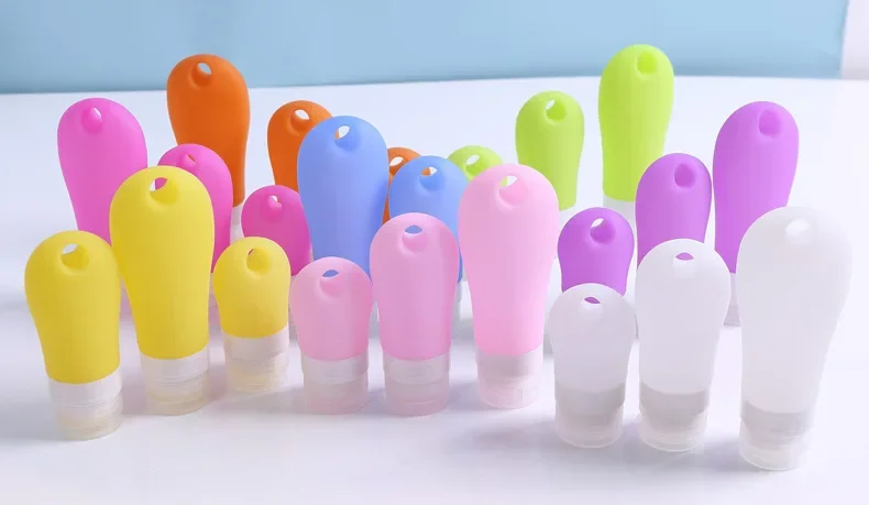 1pcs 38ml 60ml 90ml Empty Silicone Travel Packing Press Having Holes Bottle For Lotion Shampoo Bath Small Sample Containers - AliExpress - Image 6