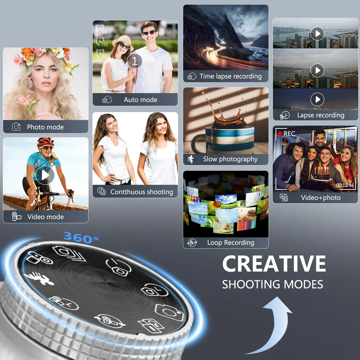 75MP Digital Camera for Photography & Video, 4K VloggingCamera with 3inch Touch Flip Screen &18X Digital Zoom, AutofocusCompact - AliExpress - Image 3