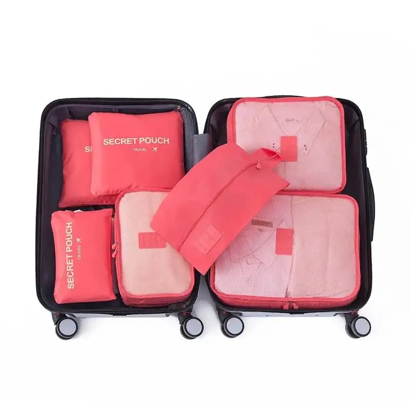 2025 6 PCS Travel Storage Bag Set For Clothes Tidy Organizer Wardrobe Suitcase Pouch Unisex Multifunction Packing Cube Kit - AliExpress - Image 6